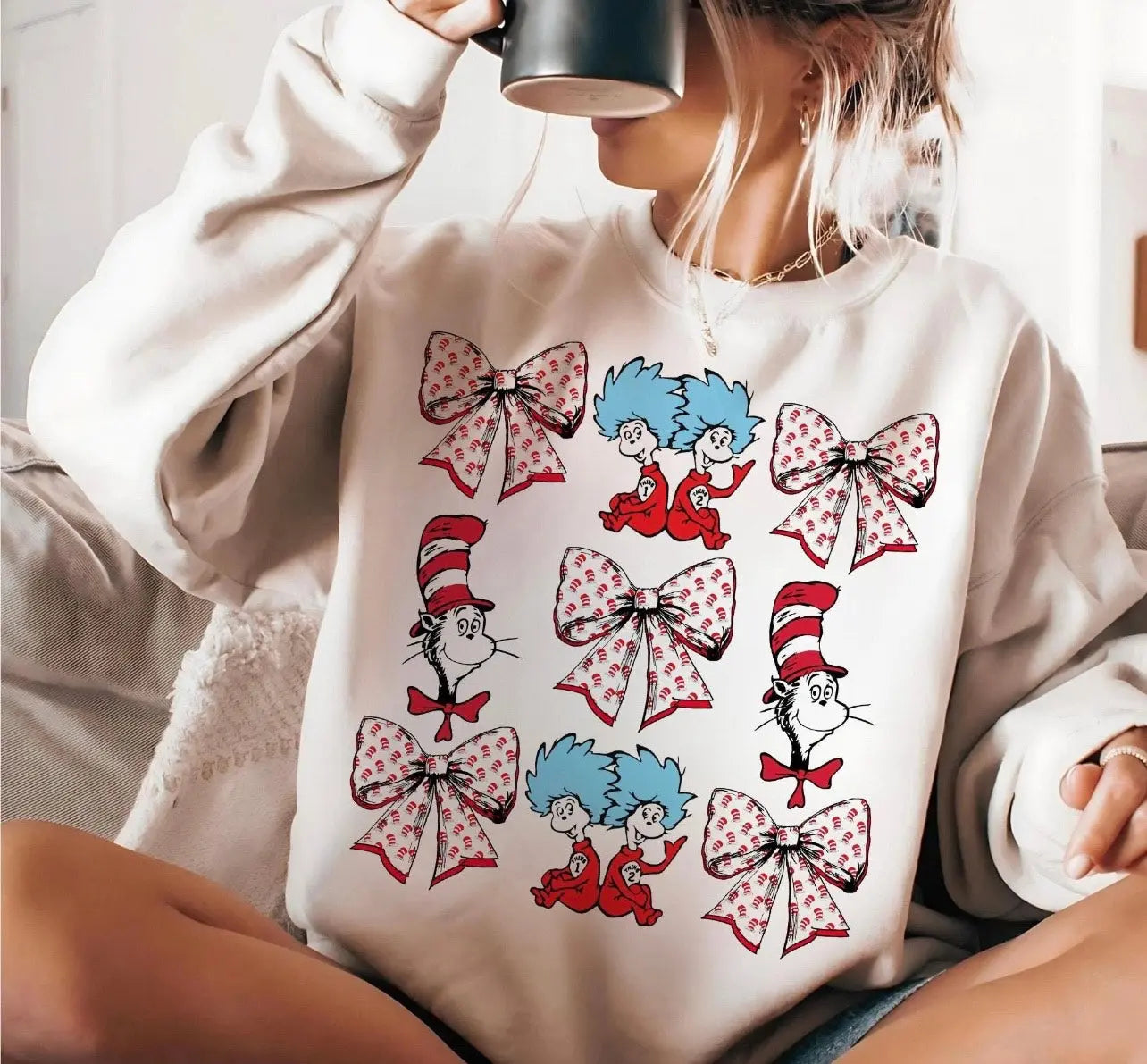 Thing one and two bow collage - Branded By Barta