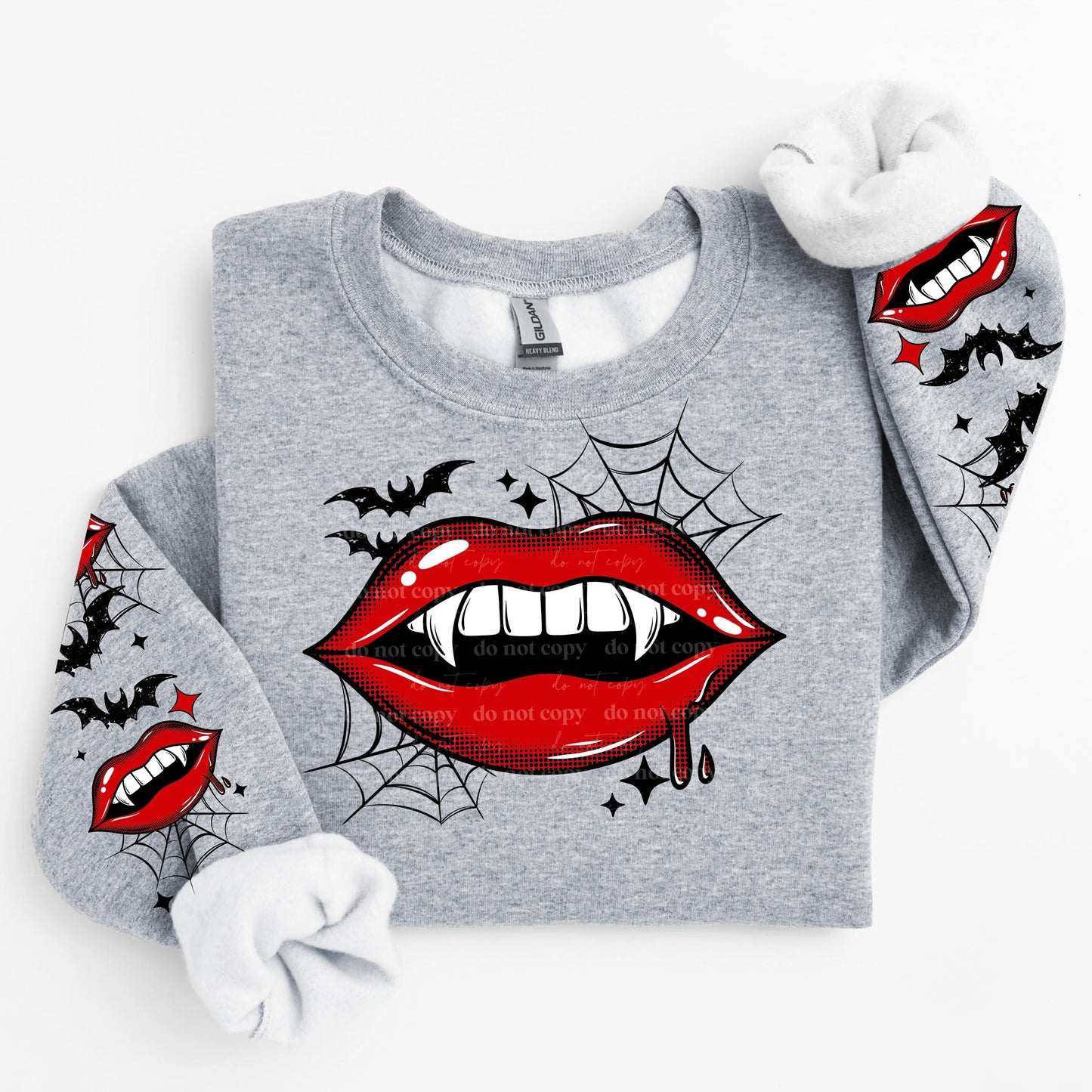Vampire Lips W/ Bats And Web - Branded By Barta