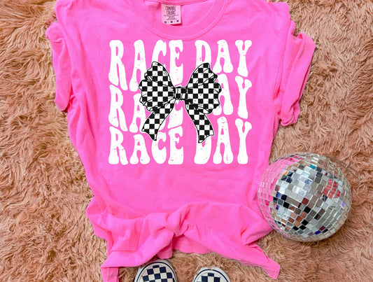 Raceday Checkered Bow - Branded By Barta