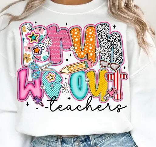 Bruh We Out - Teachers Graphic Tee - Branded By Barta