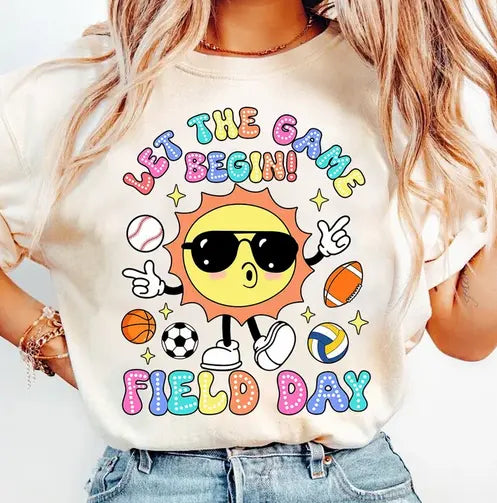 Let The Game Begin - Field Day Graphic Tee - Branded By Barta