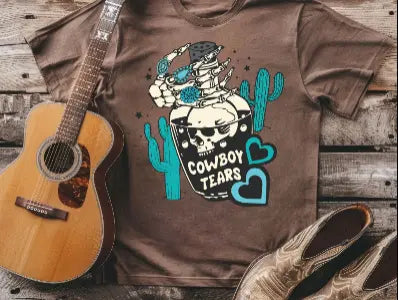Cowboy Tears Turquoise CC Espresso - Graphic Tee - Branded By Barta