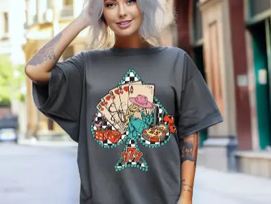 Punchy Retro Spade CC Pepper- Graphic Tee - Branded By Barta