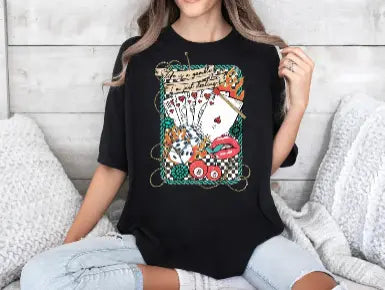 Life Is A Gamble CC Black- Graphic Tee - Branded By Barta