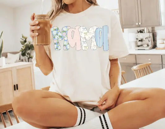 Patchwork Mama Graphic Tee - Branded By Barta