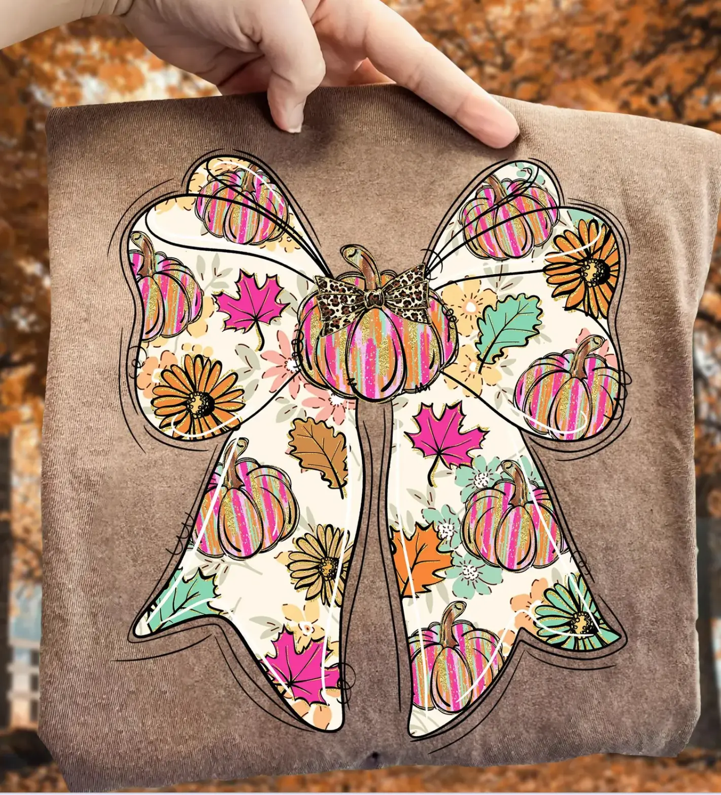 Colorful Fall Bow brandedbybarta