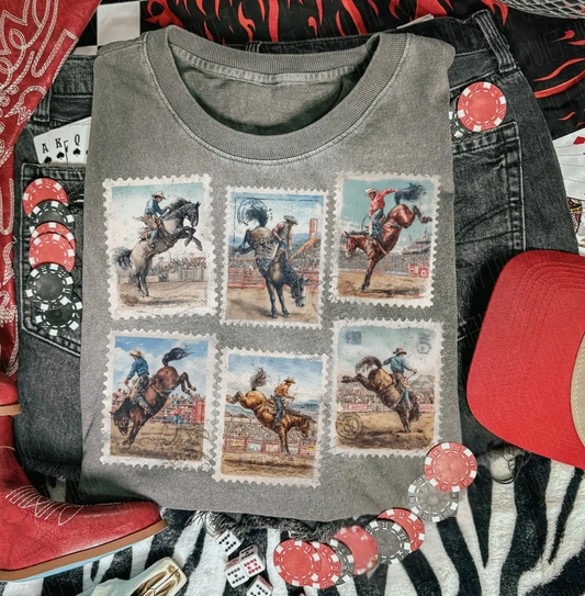 Western Rodeo Postage Stamp brandedbybarta