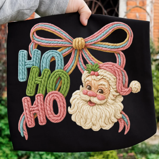 Ho Ho Ho Santa Bow brandedbybarta