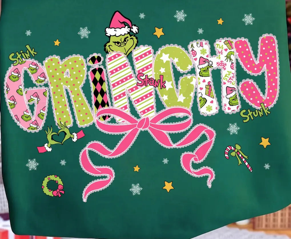 Grinchy Coquette Bow brandedbybarta