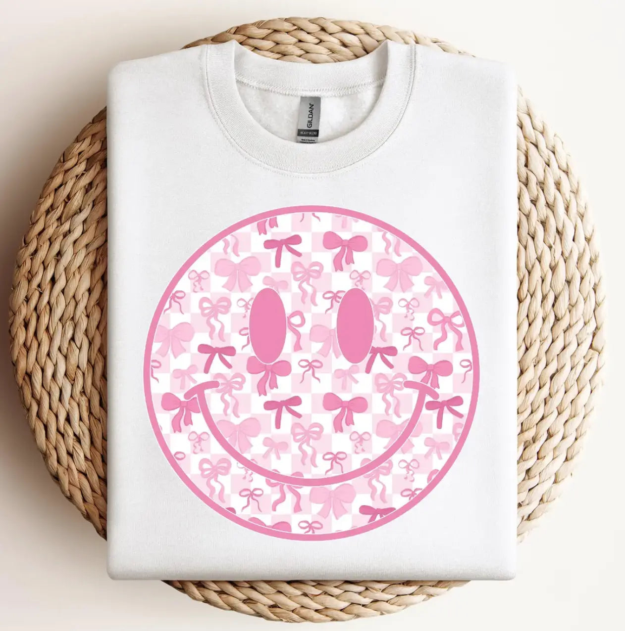 Pink Smiley Bow Face Branded By Barta