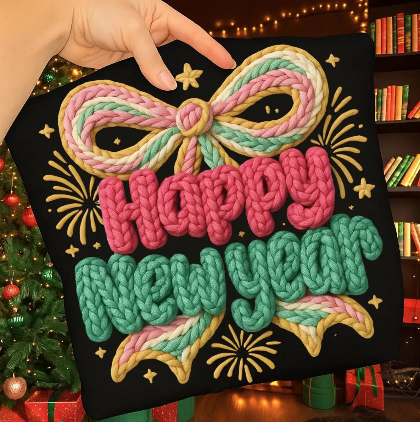 Faux Yarn Happy New Year brandedbybarta