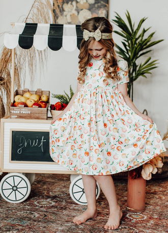 You're a Peach S/S Pocket Twirl Dress