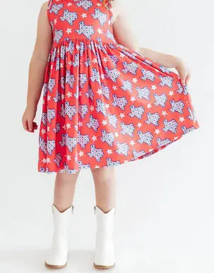 Texas Pride Tank Twirl Dress Rufflеѕ & Bоwtіеѕ - Affordable Boys & Girls Clothing