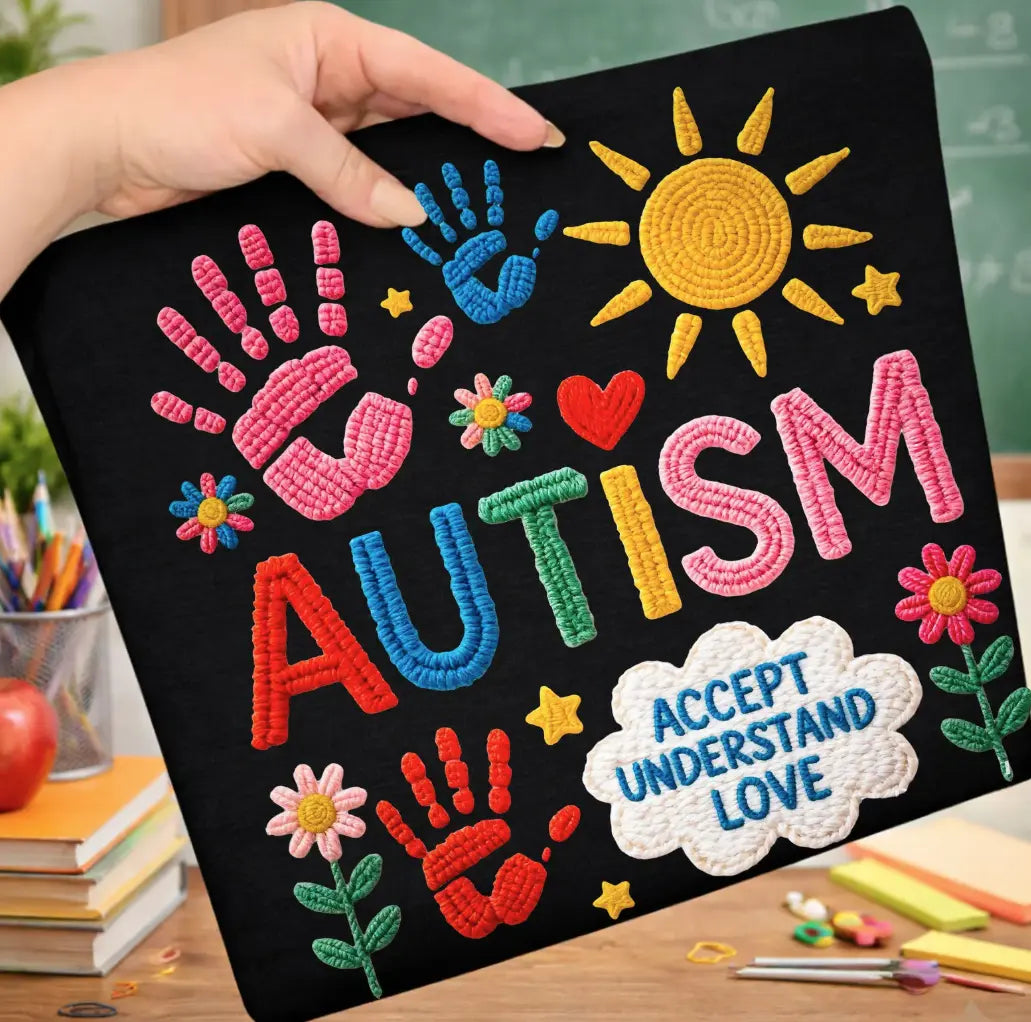 Autism Awareness Faux Yarn brandedbybarta