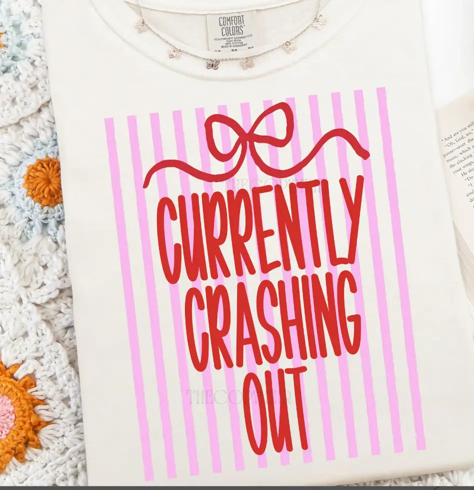 Currently Crashing Out Striped brandedbybarta