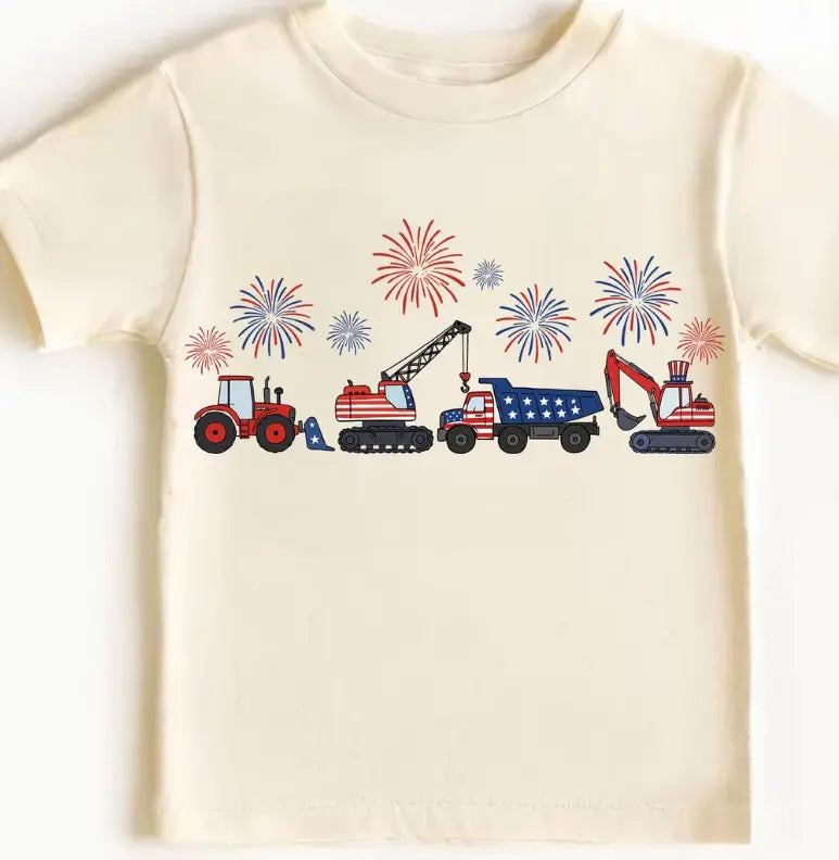 Patriotic Construction Trucks brandedbybarta