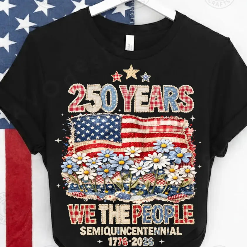 Patchwork 250 Years American Flag brandedbybarta