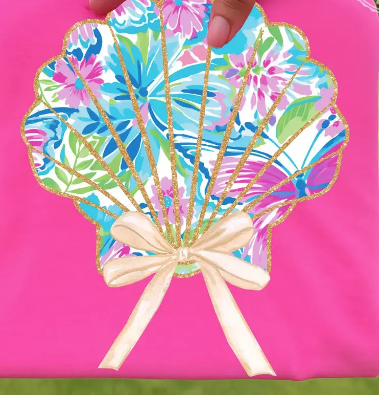 Summer Preppy Glitter Seashell brandedbybarta