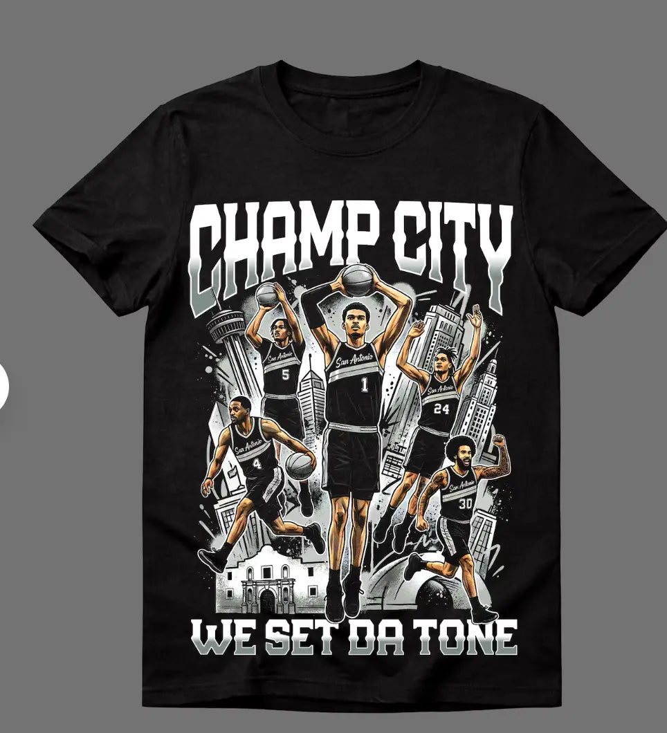 Spurs We Set The Tone Black & White brandedbybarta