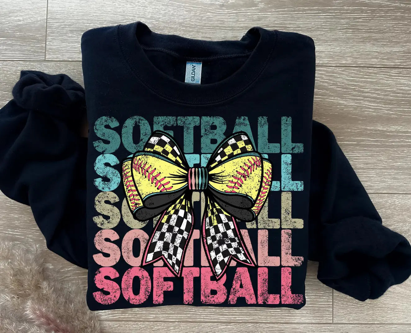 Softball stakced colorful - Branded By Barta