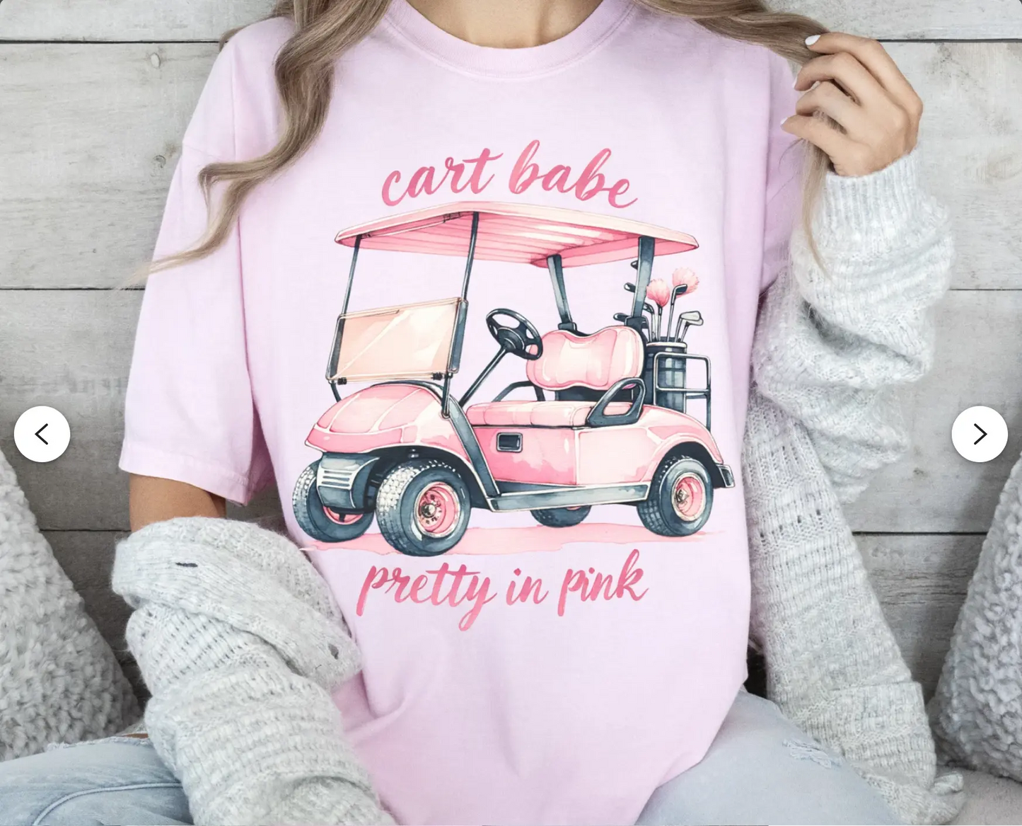Golf Cart Babe Pink brandedbybarta