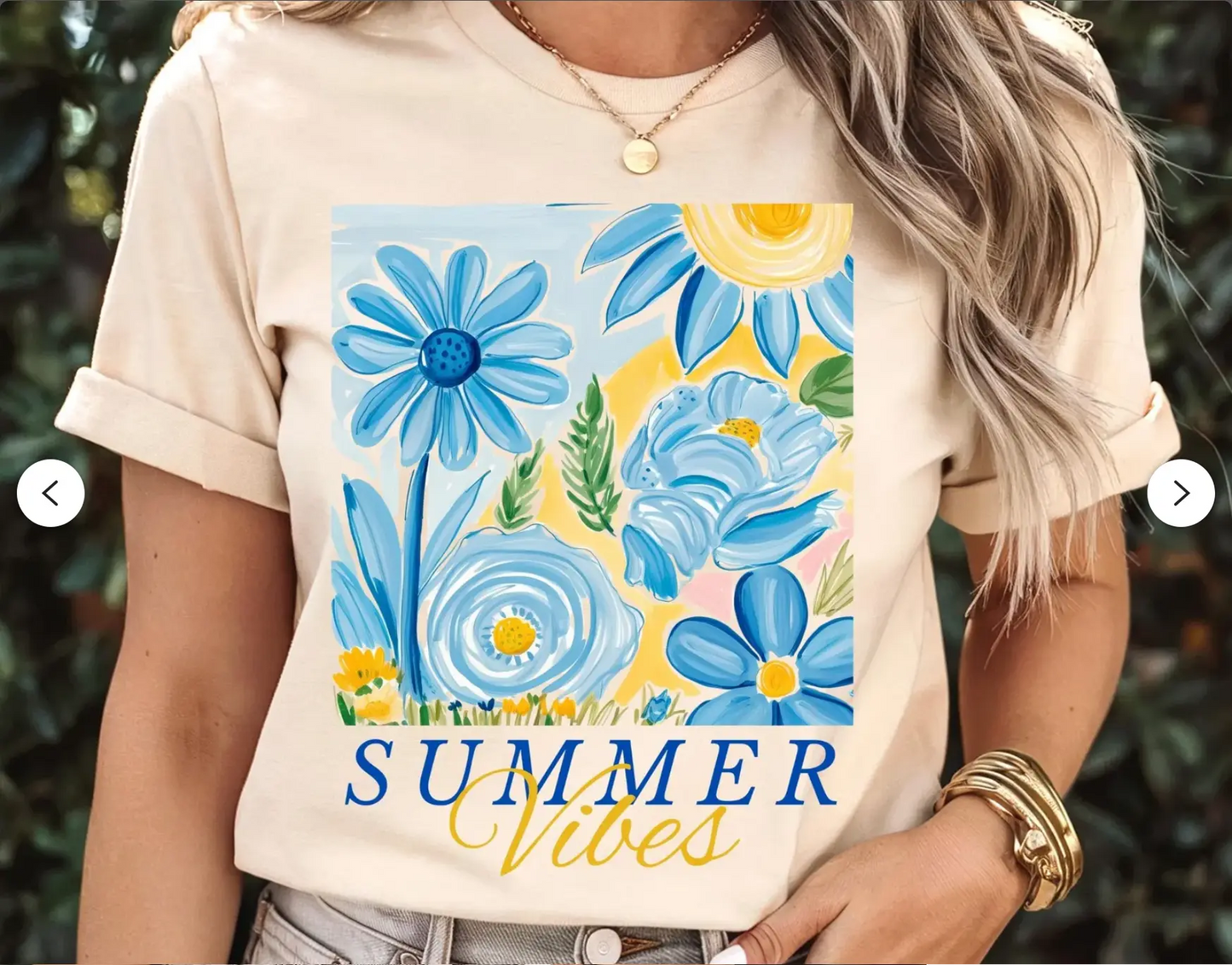 Summer Vibes Blue Flower brandedbybarta