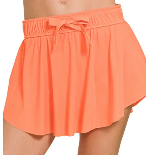 Ruffle hem tennis skirt with hidden inner pockets Branded By Barta