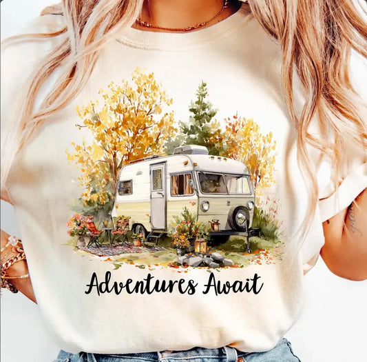 Adventure await camping brandedbybarta