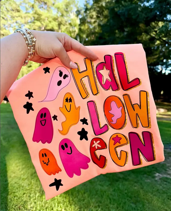 Neon Halloween Ghost brandedbybarta