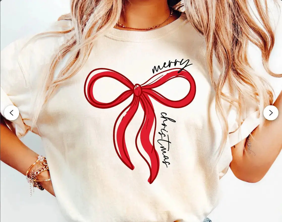 Merry Christmas Bow Branded By Barta