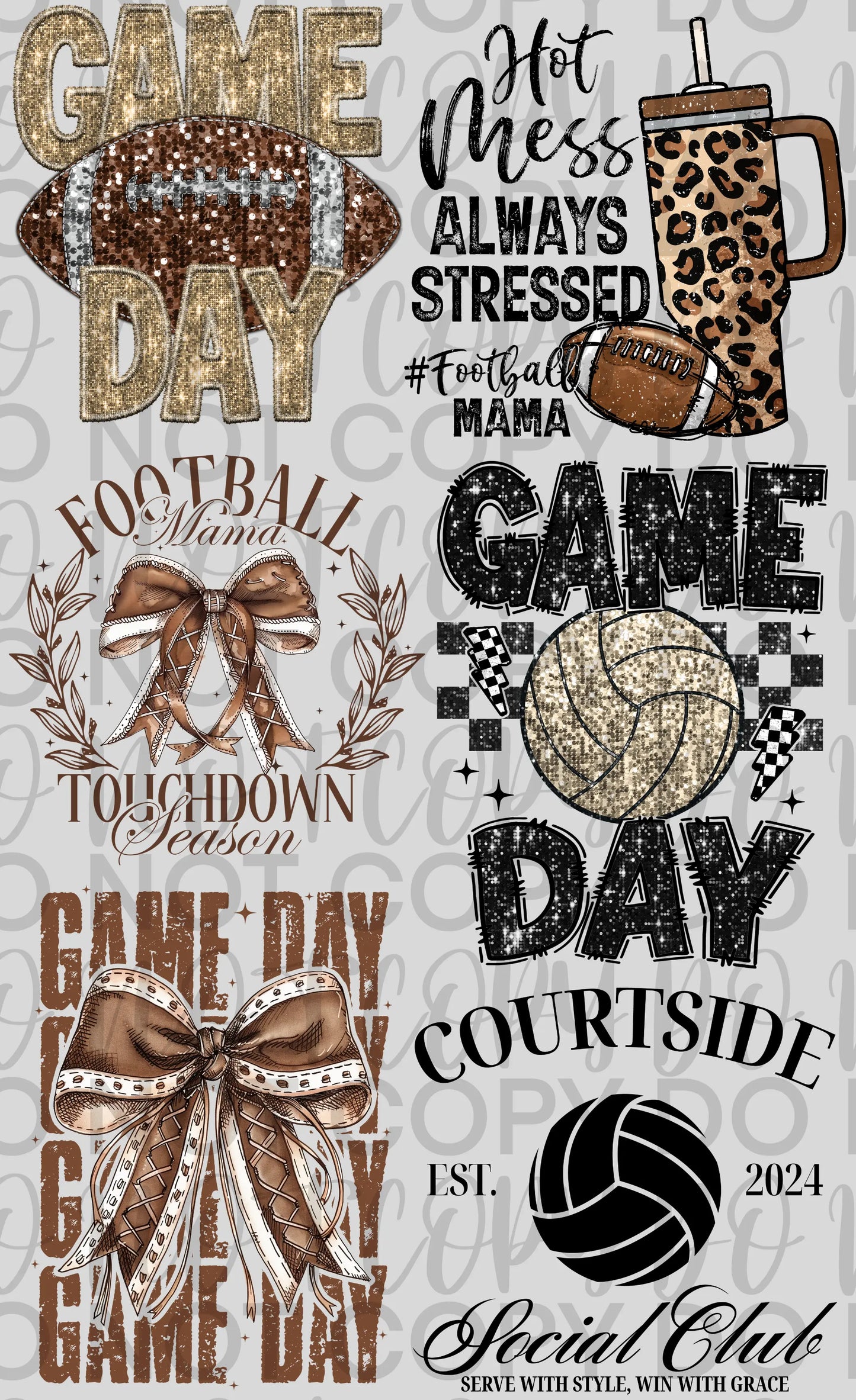 Football/Volleyball Premade Gang Sheet - Branded By Barta