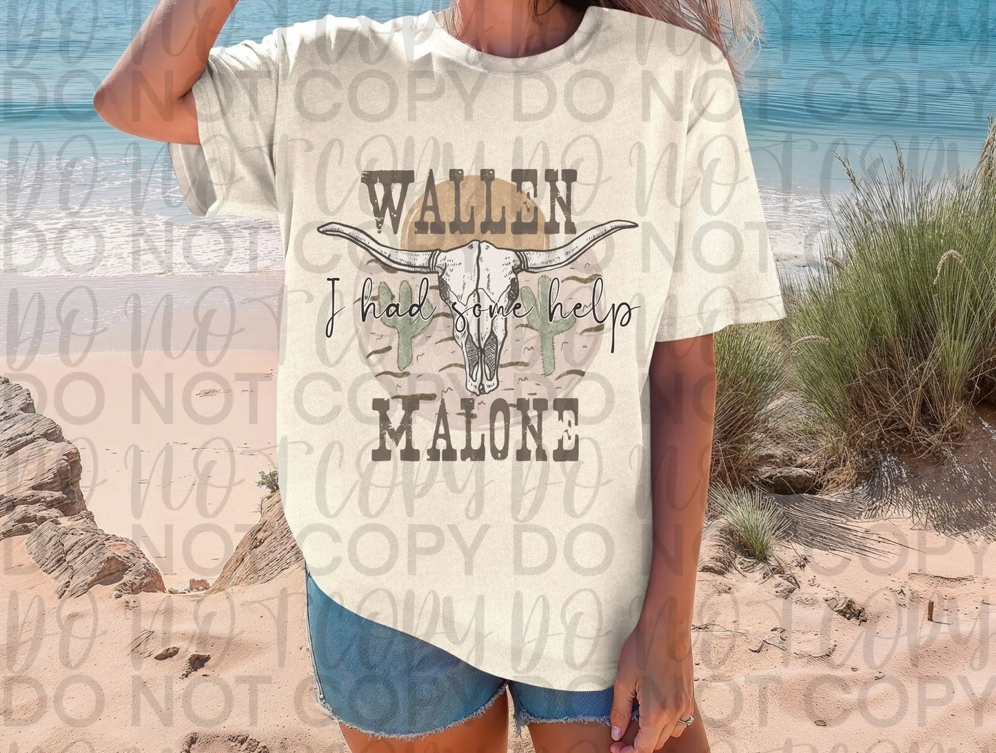 Wallen Malone skull - Branded By Barta