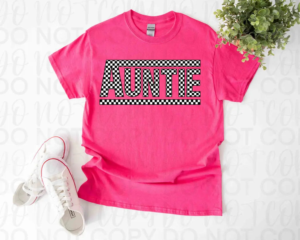 Checkered Auntie - Branded By Barta