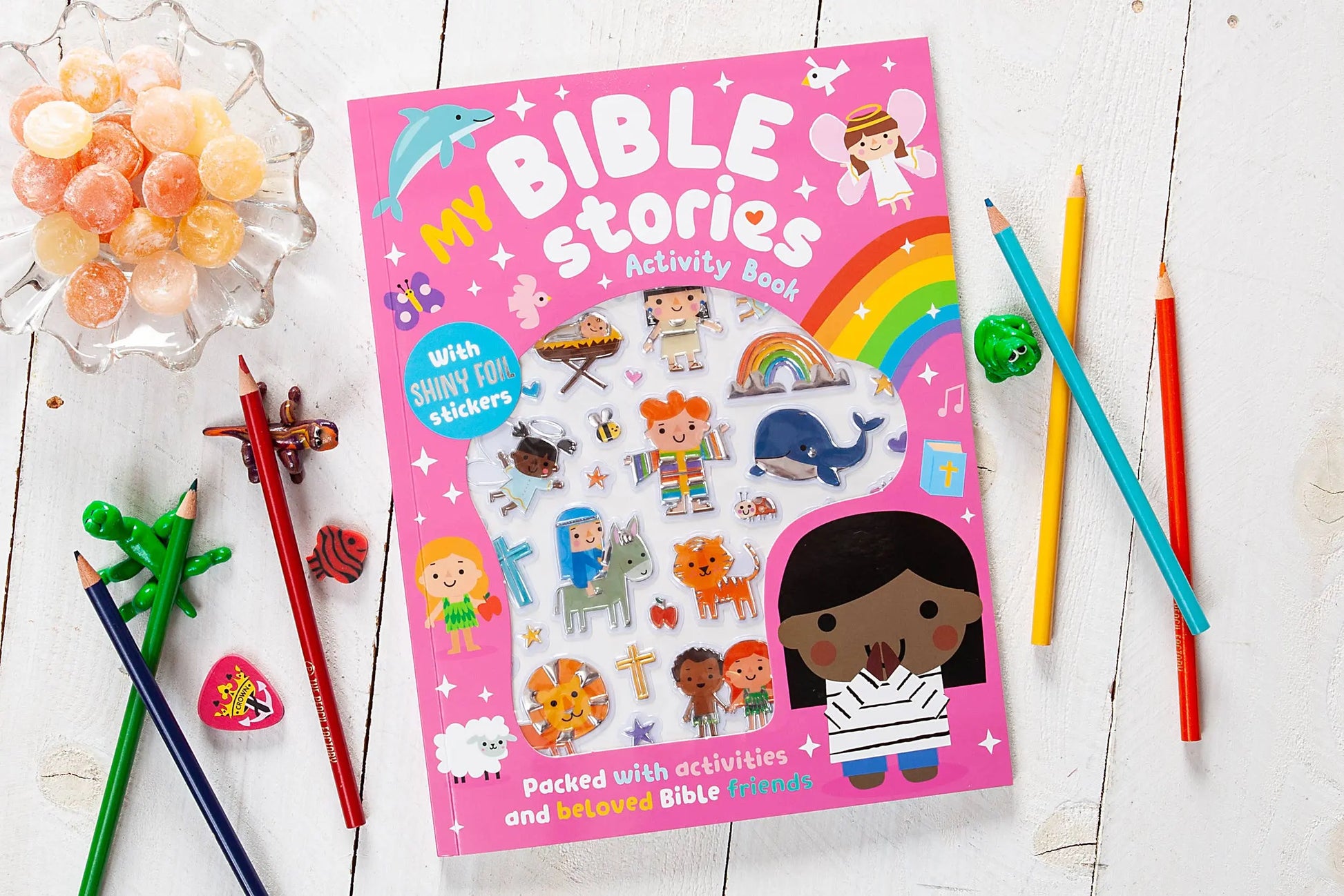 My Bible Stories Activity Book (Pink, Easter Basket Ideas) - Branded By Barta