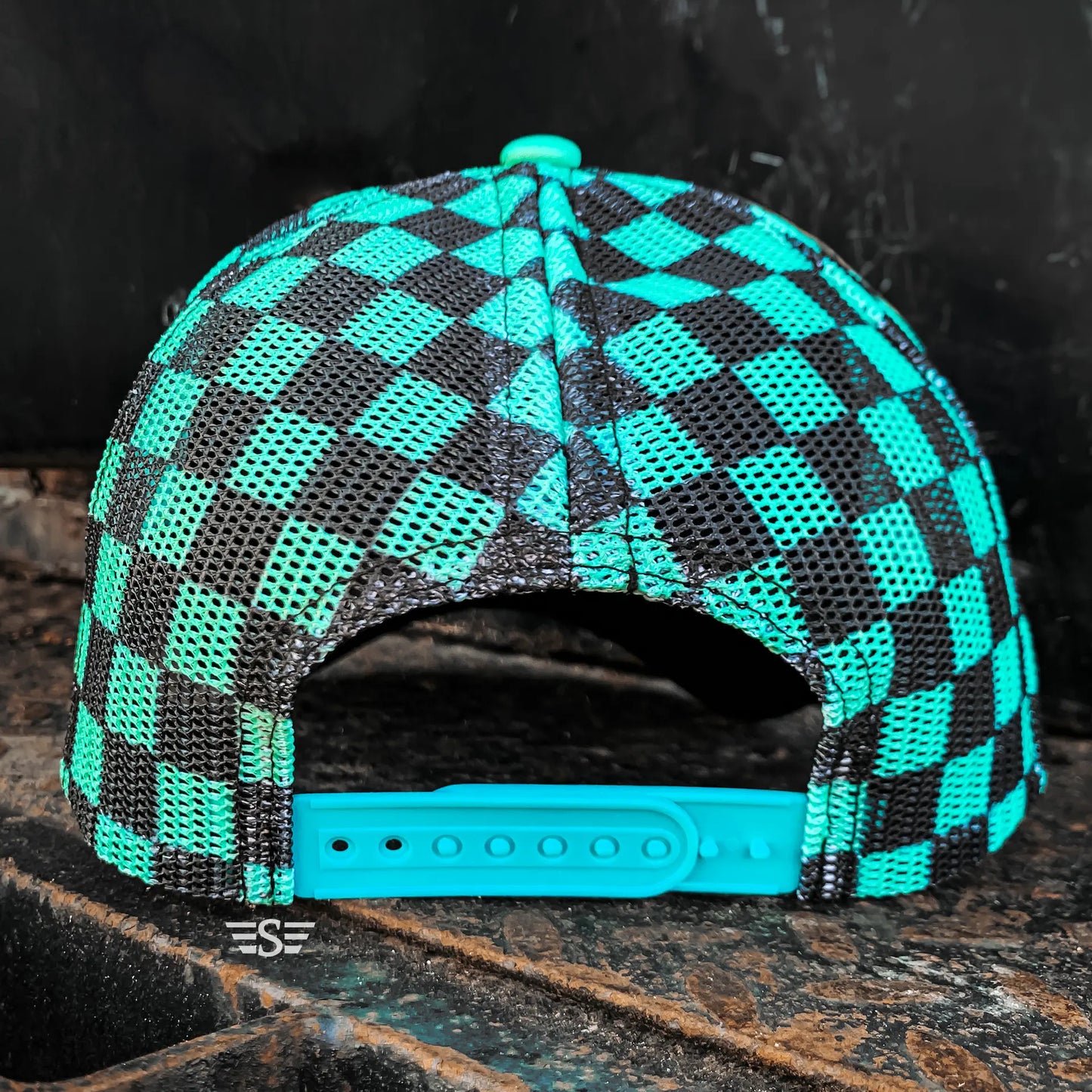 Magna Pony Checkered Mesh Back Cap Flying S Company