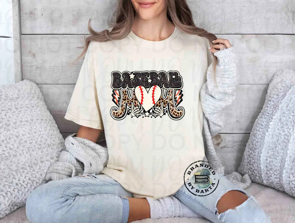 Baseball Mom Retro Leopard - Branded By Barta