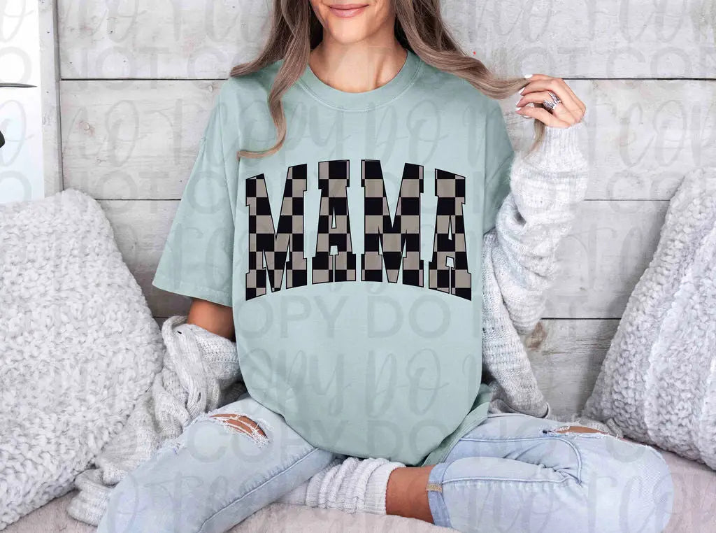 Checkered Mama - Branded By Barta