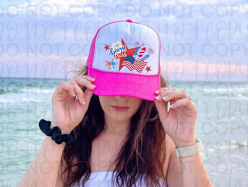 4th Of July Hat Patch DTF