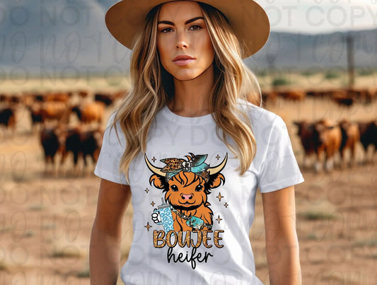 Boujee cow western - Branded By Barta
