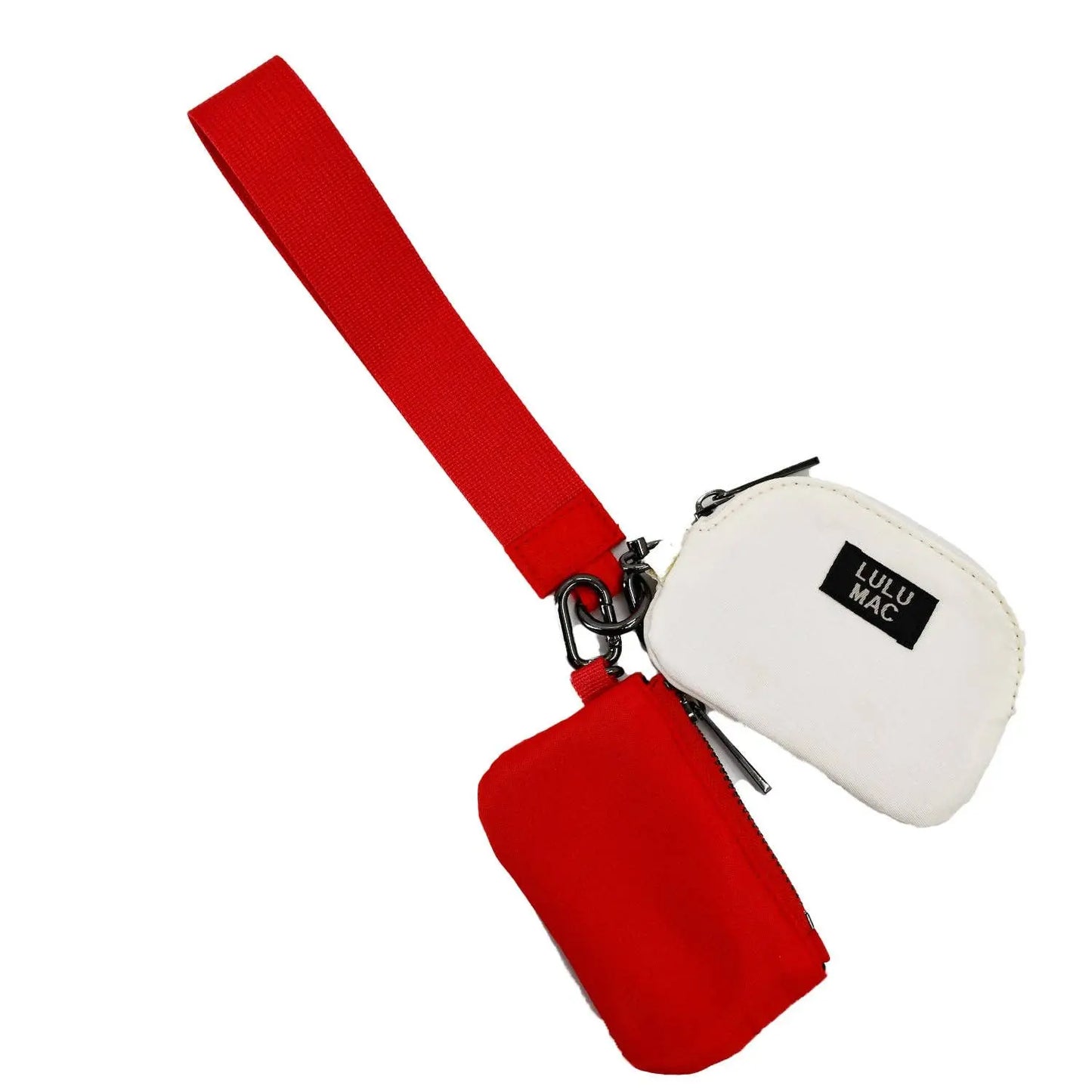 DP-8162 Cardinal/Ivory Lulu Mac Double Pouch Wristlets Girlie Girl Originals