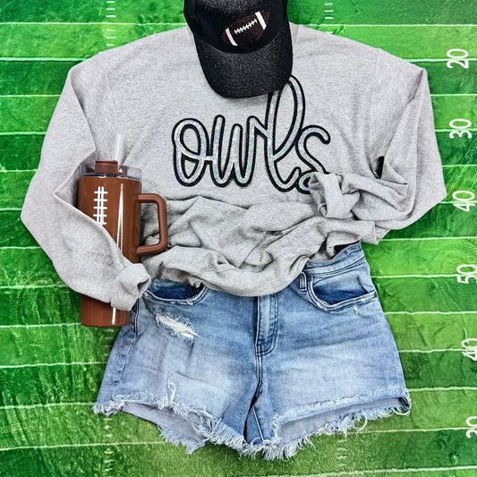 Owls Sequin Patch Trendy Transfers