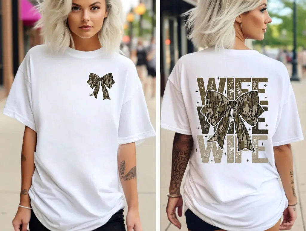 Camo Wife Stacked - Branded By Barta