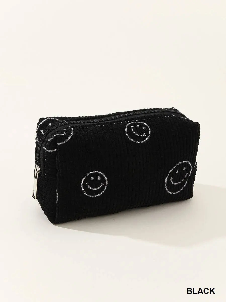 Corduroy Cosmetic Pouch Bag - Branded By Barta