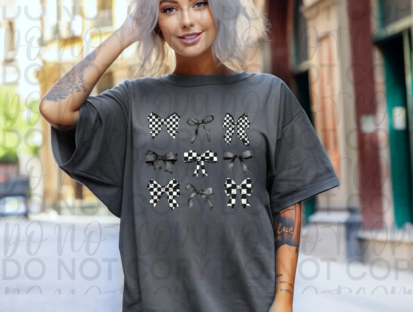 Checkered bow collage - Branded By Barta