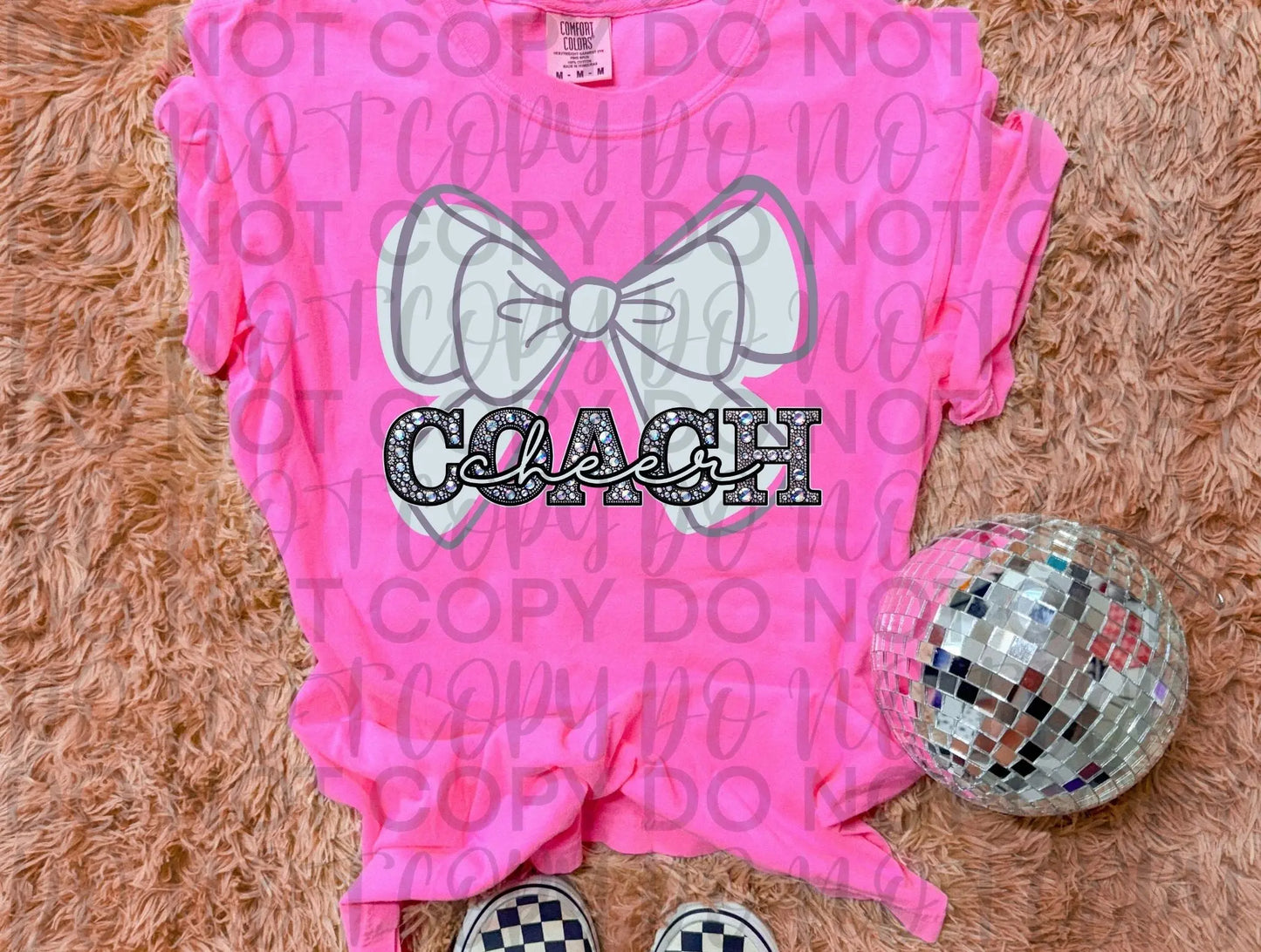 Cheer coach silver bow - Branded By Barta