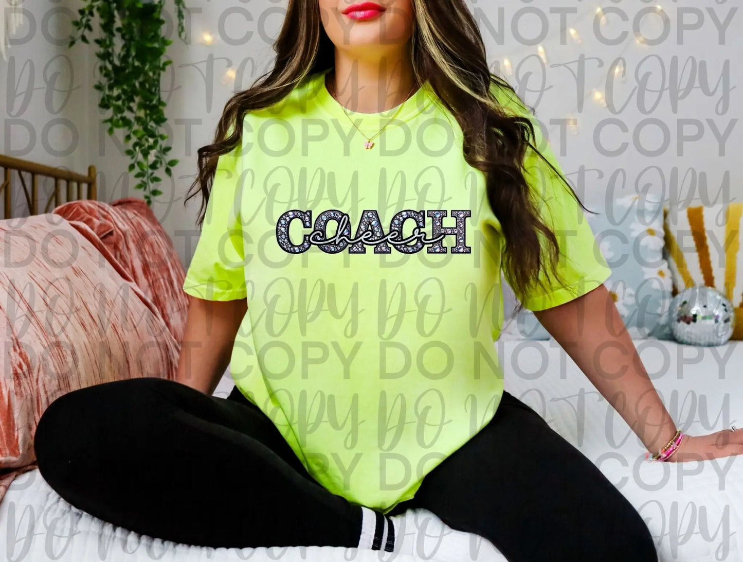 Cheer coach rhinestone - Branded By Barta