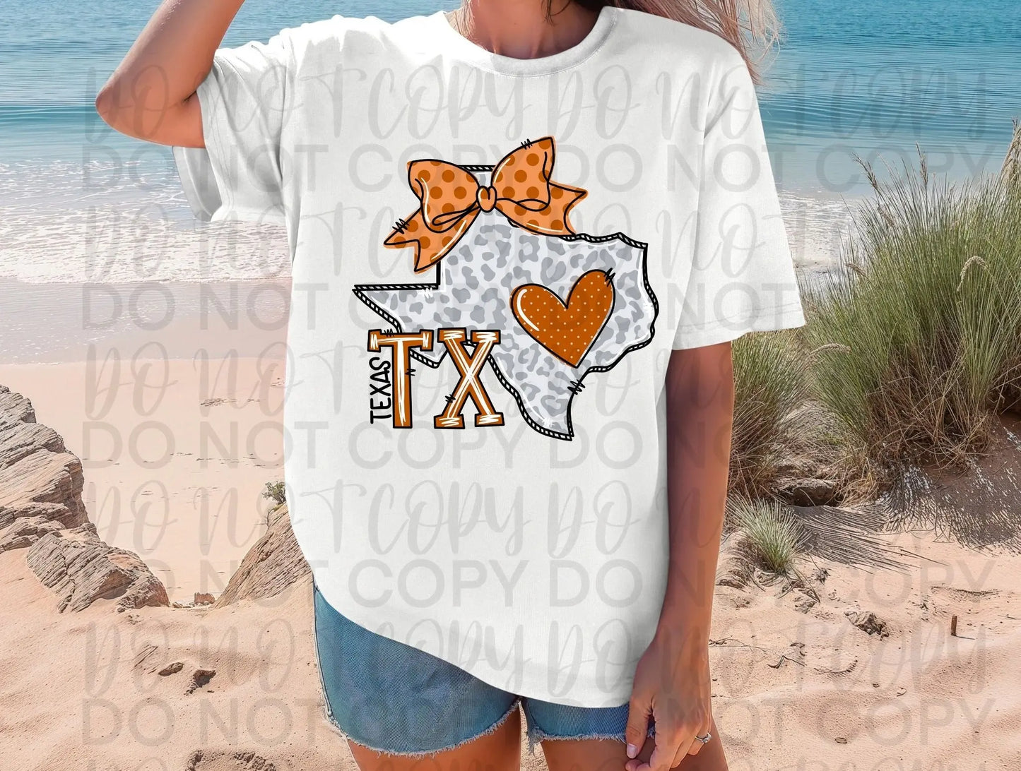 Texas orange bow - Branded By Barta