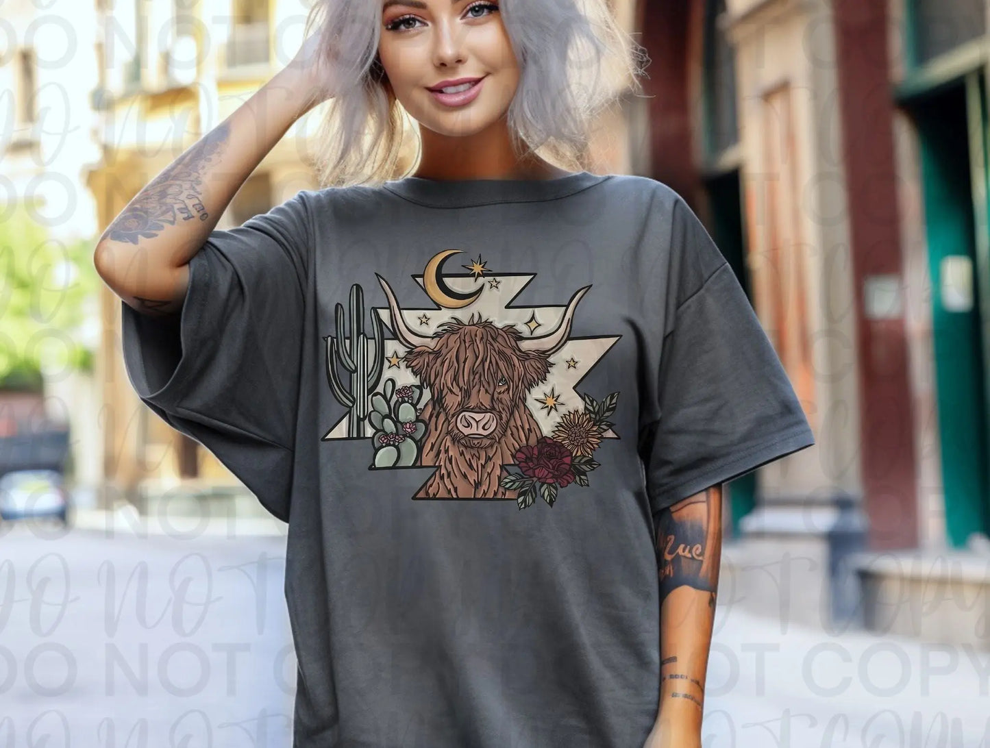 Cow western aztec - Branded By Barta