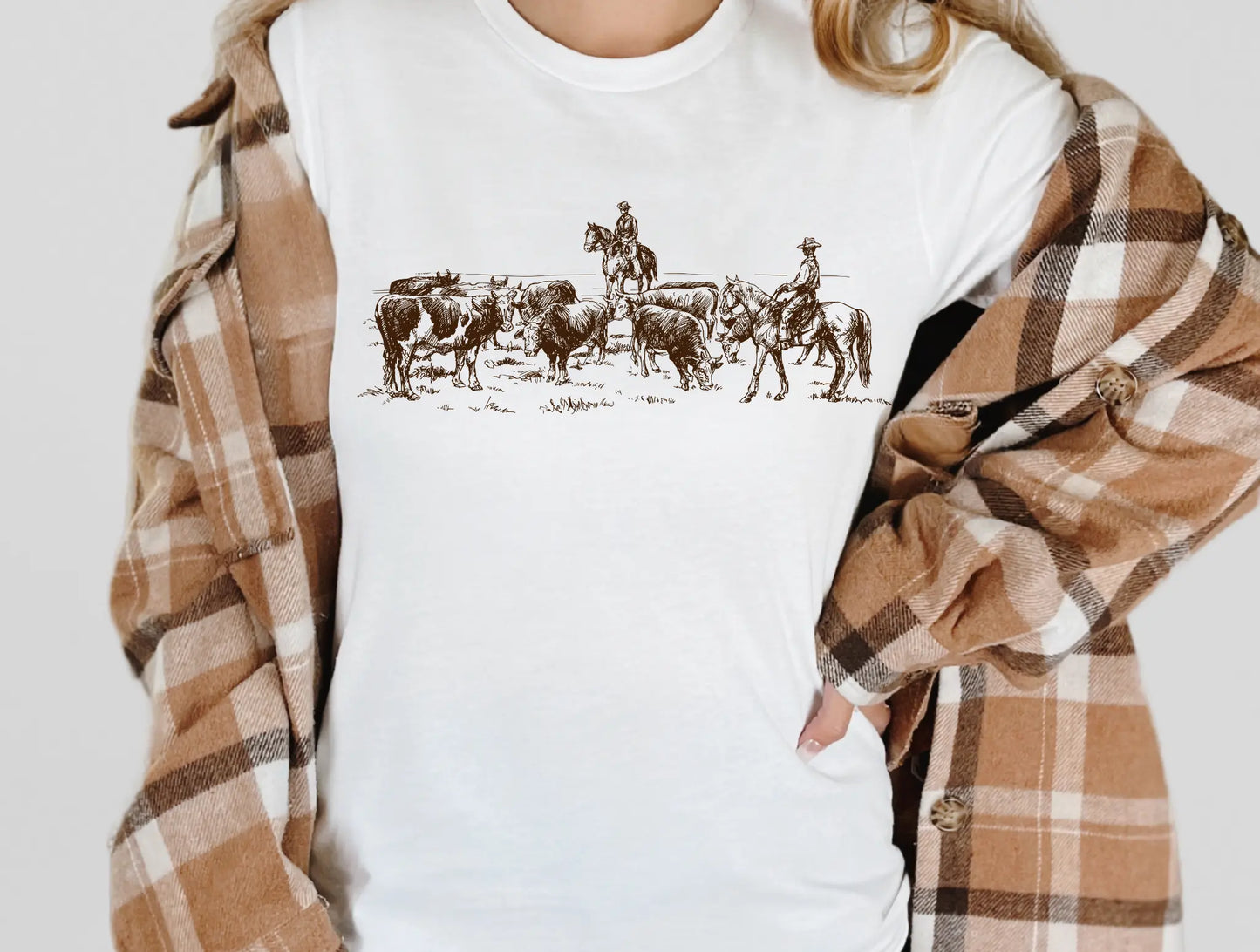 Cowboy with cattle - Branded By Barta