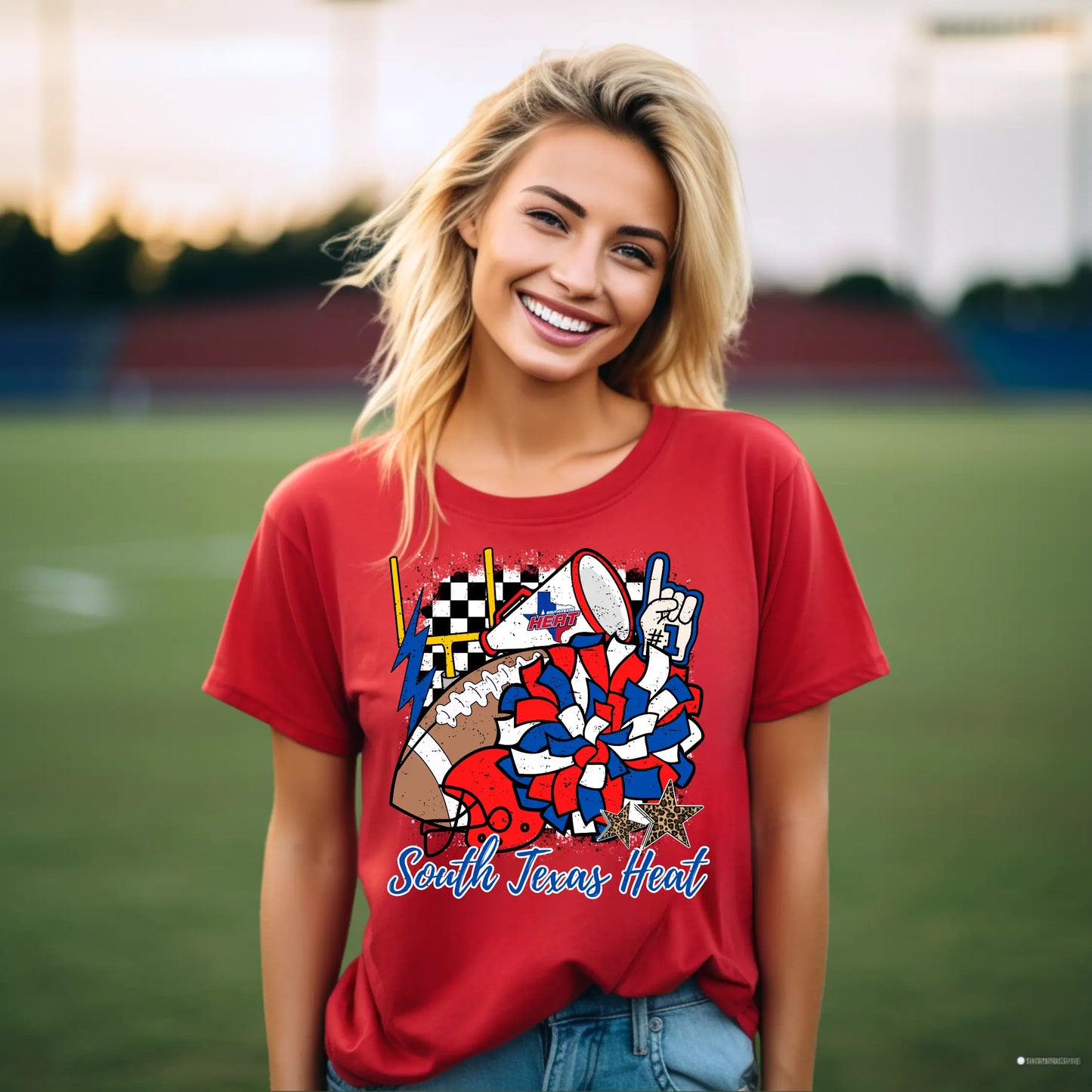 South Texas Heat Football Tee - Branded By Barta